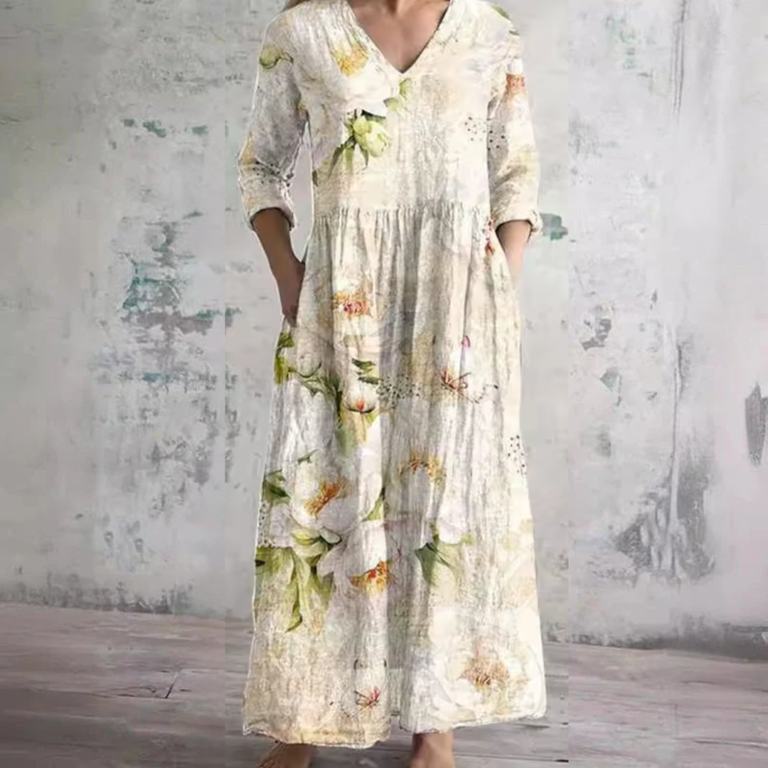 Elise | Robe fluide fleurie élégante
