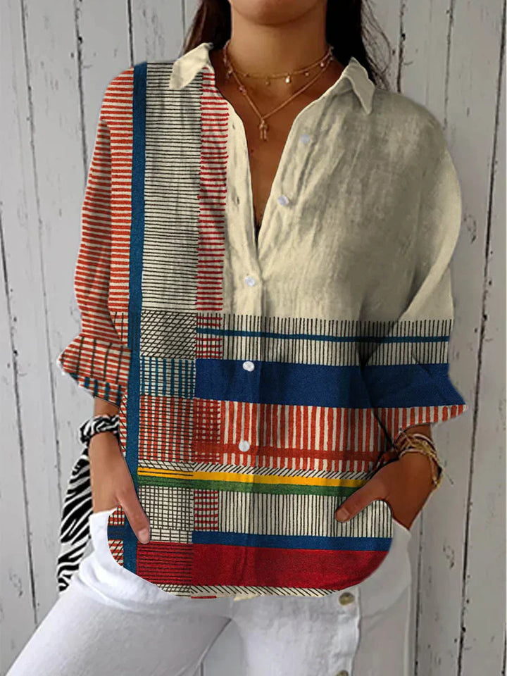 Fiona – Blouse florale inspirée du jardin printanier