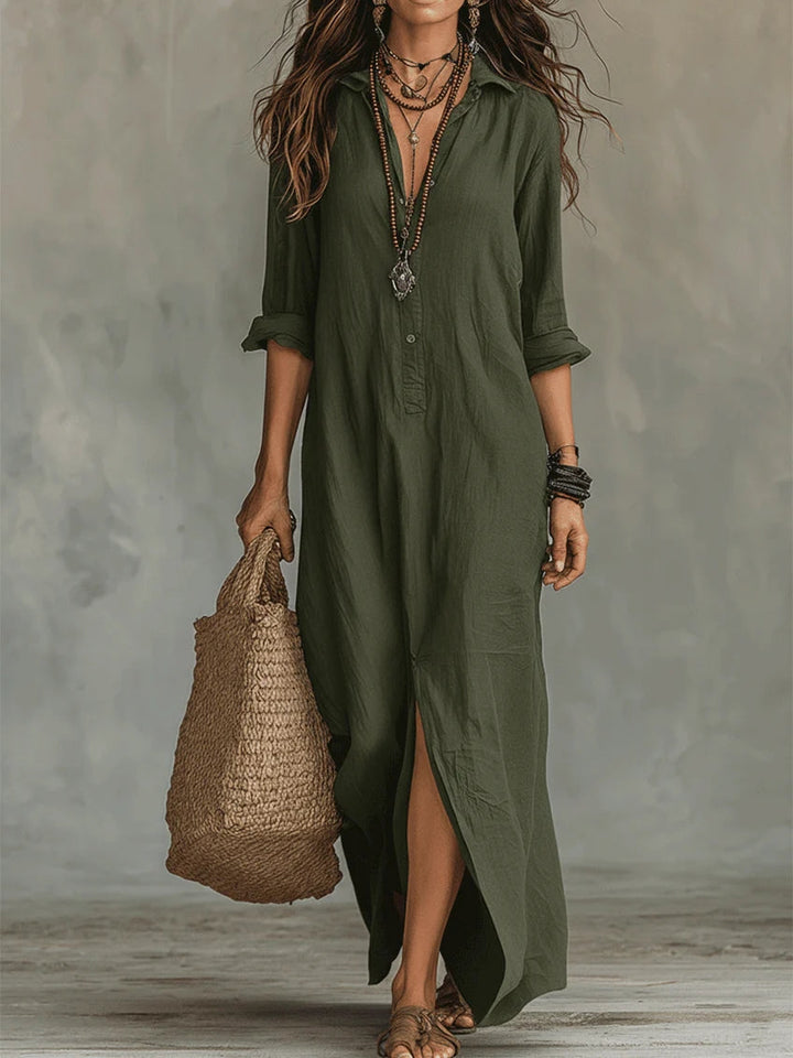 Camille – Robe maxi fluide signature