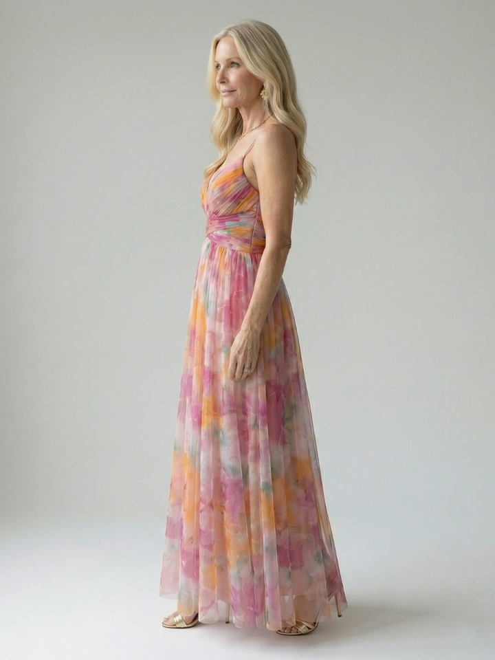 Margaux | Robe longue portefeuille fluide