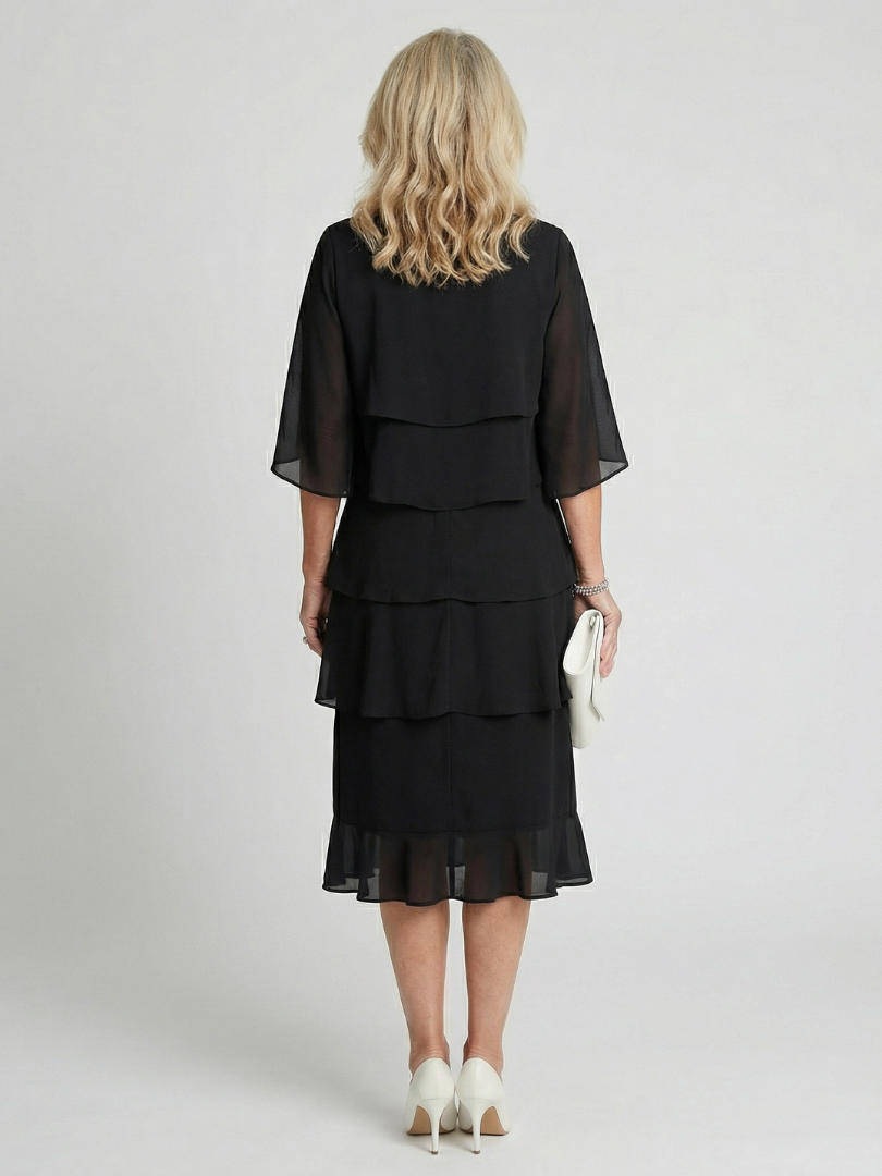 Brent - Élégante Robe Midi Volante