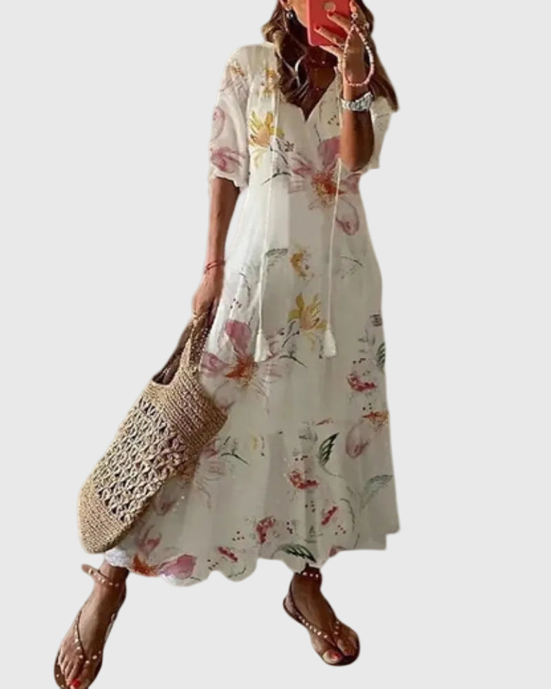 Amalia | Robe Maxi d'Été Vintage Boho