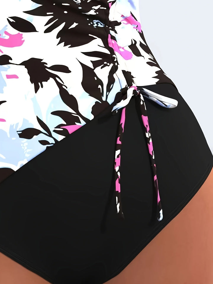 Marlies - Maillot Floral Taille Haute