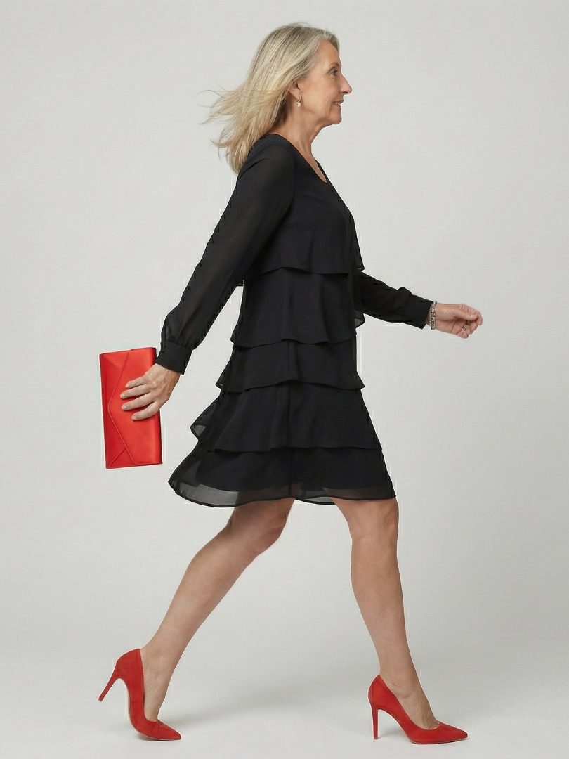 Kirax - Robe Décontractée Longue Manches