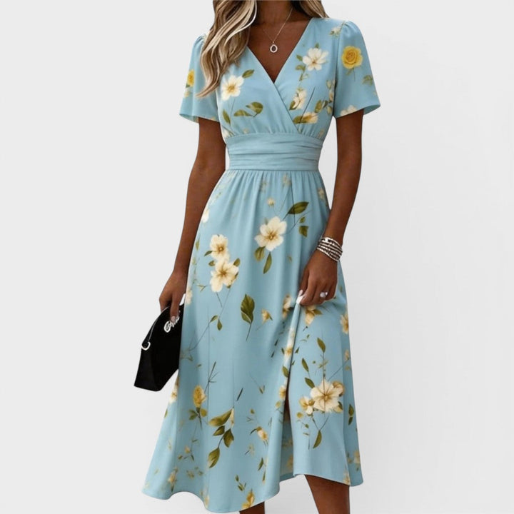 Danielle - Robe Élégance en Fleurs