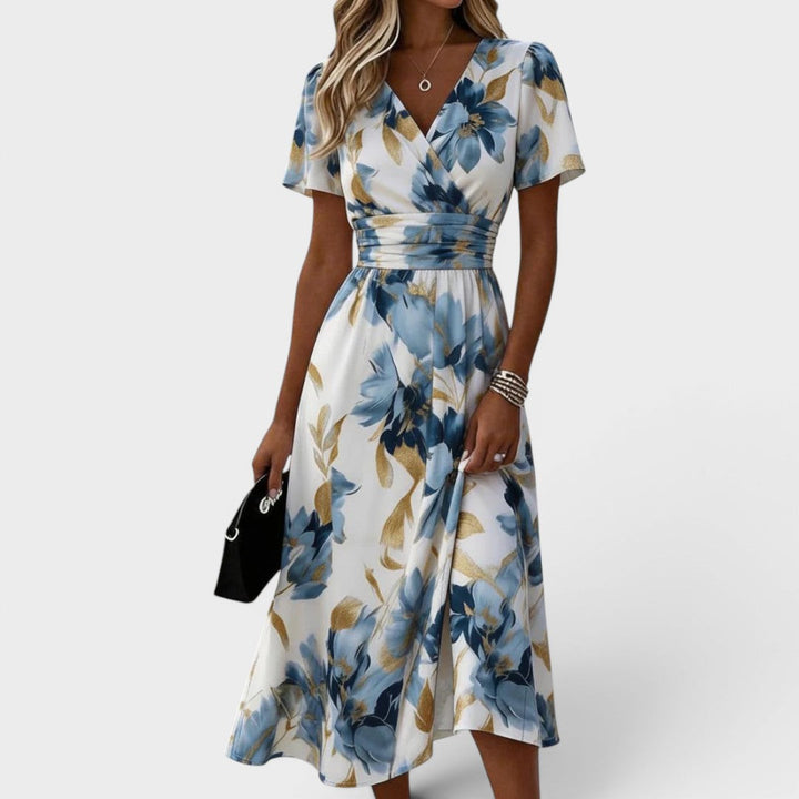 Isabelle - Robe Élégance en Fleurs