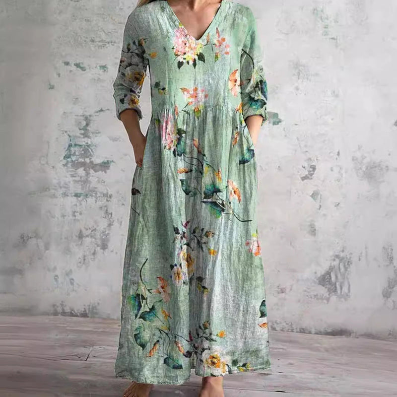 Ines | Robe fluide fleurie élégante
