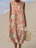 Beth - Robe Midi Florale Élégante