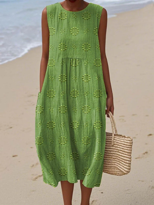 Sara - Robe Midi Aérienne Chic