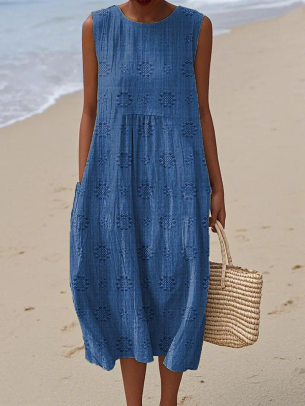 Sara - Robe Midi Aérienne Chic