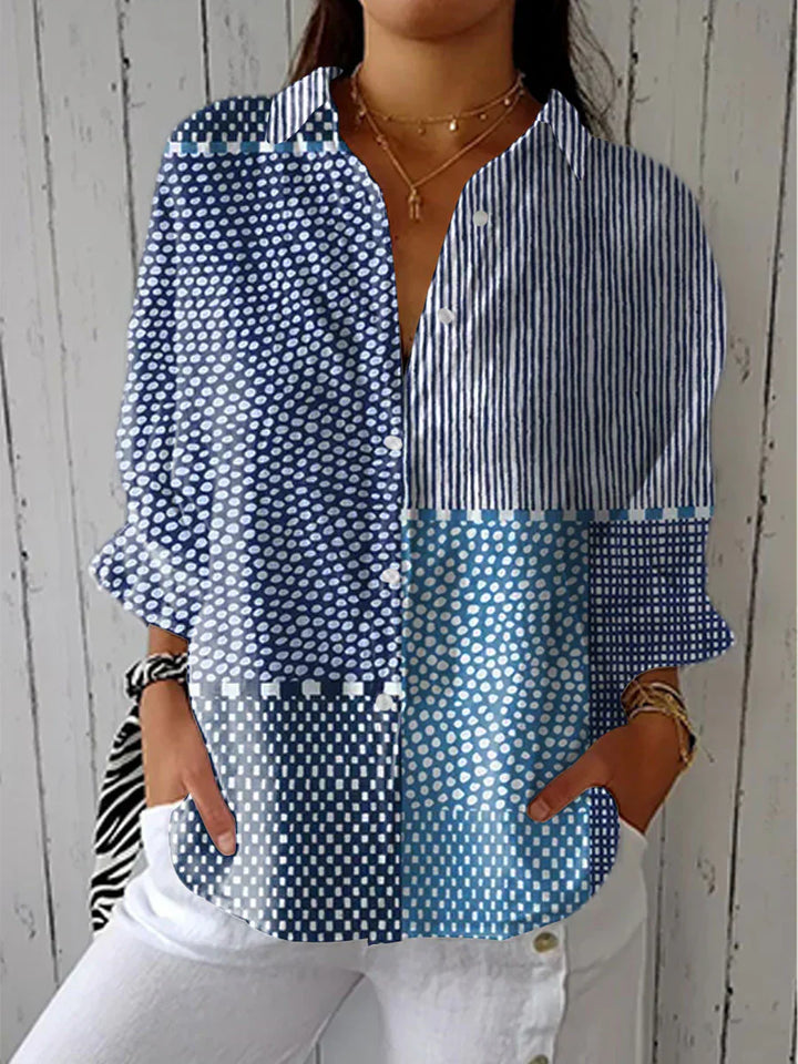 Fiona – Blouse florale inspirée du jardin printanier