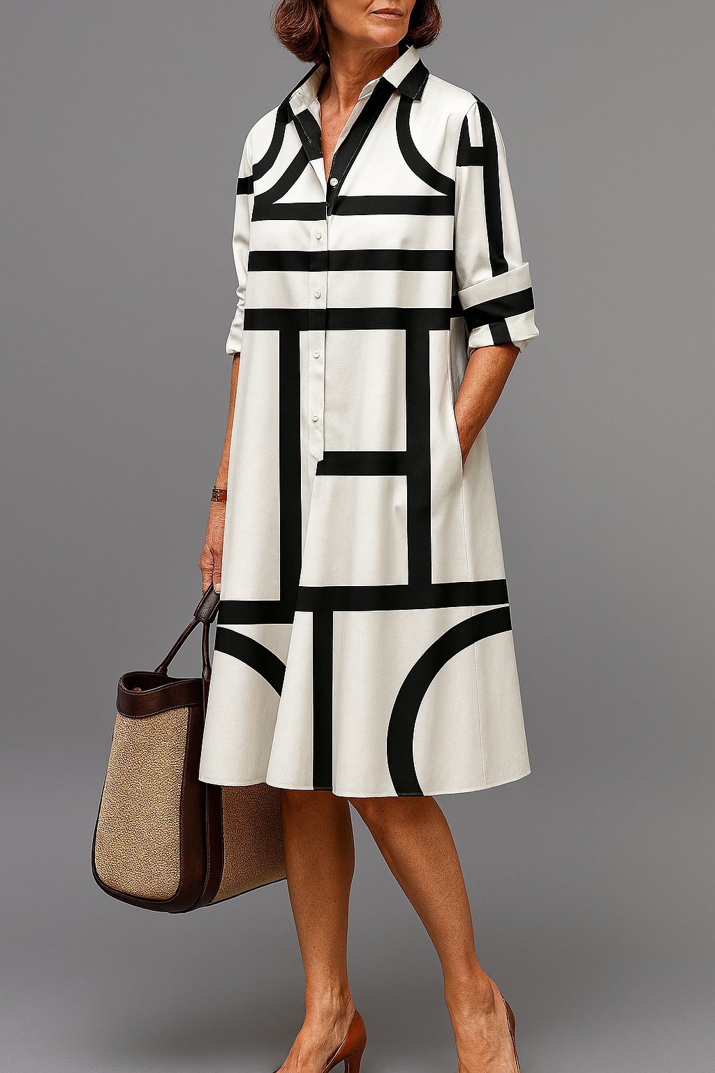 Annette - Robe Midi Élégante