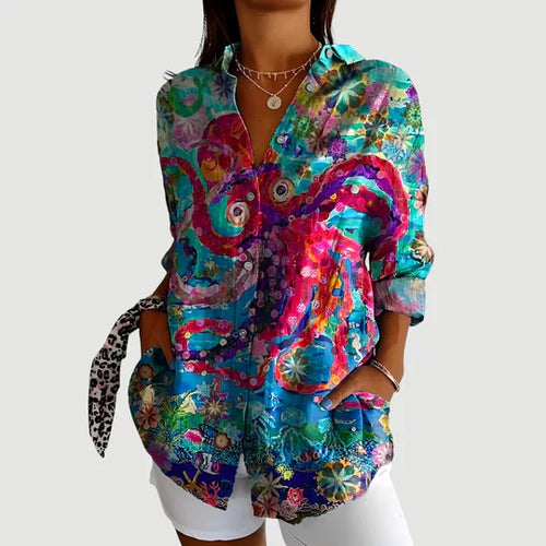 Amalie - Blouse Colorée et Confortable