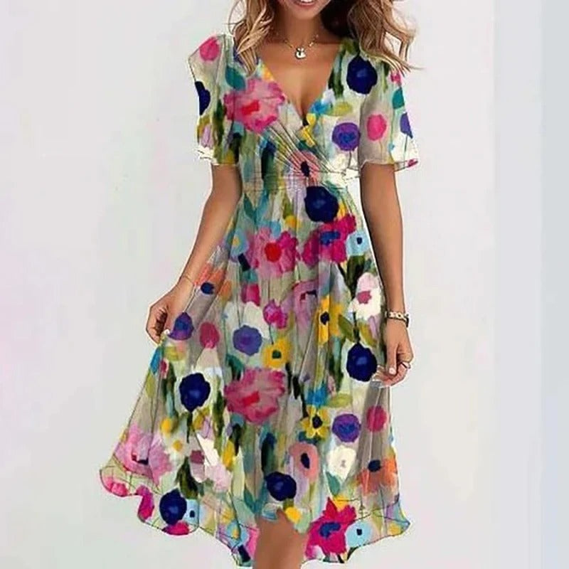 LYDIE | ROBE ÉLÉGANTE RAYONNANTE POUR FEMMES