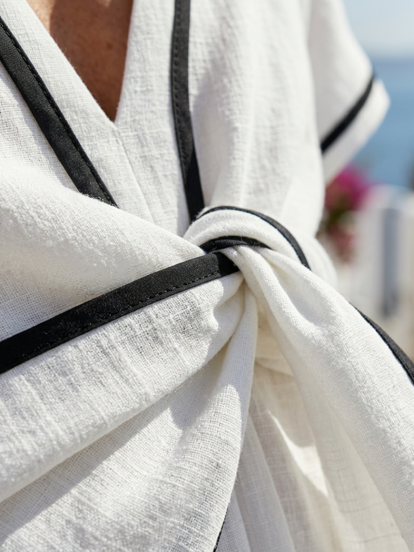 Linéa – Robe midi col V