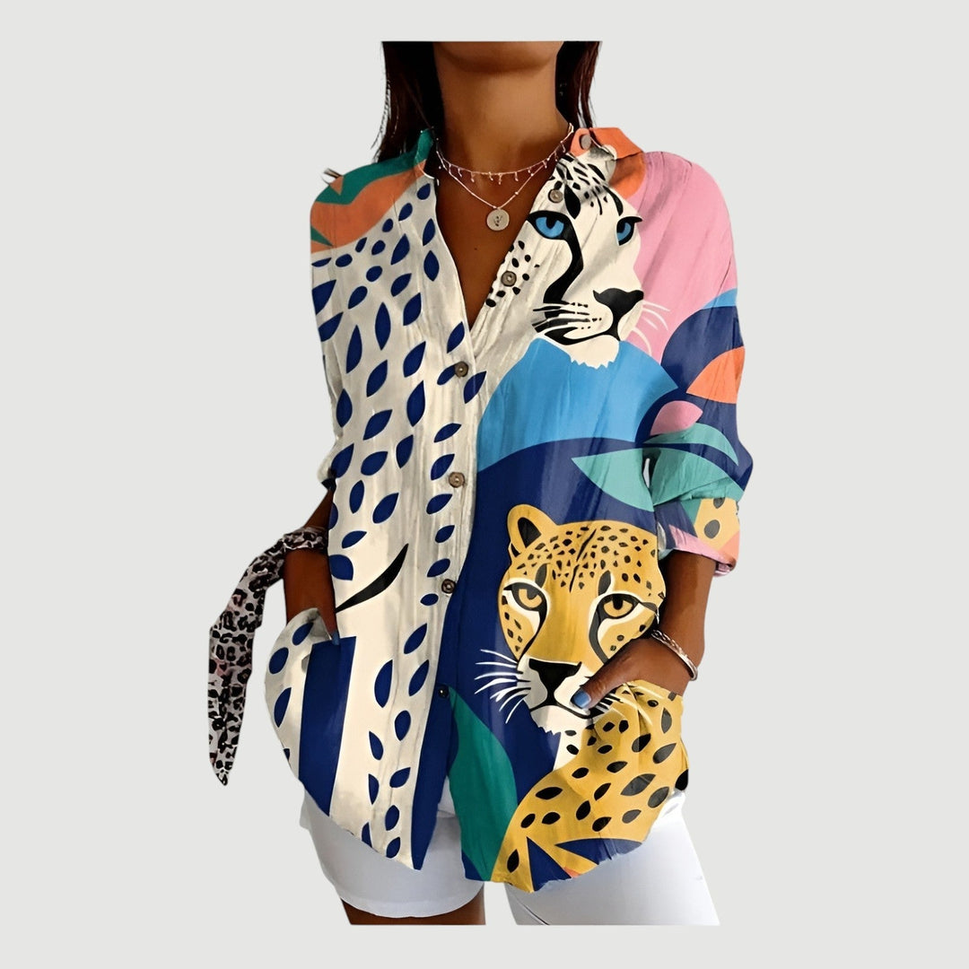 Lærke - Blouse Géométrique Confortable