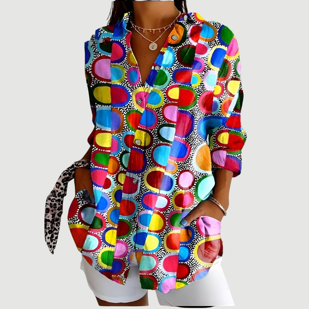 Tilde - Blouse Géométrique Élégante